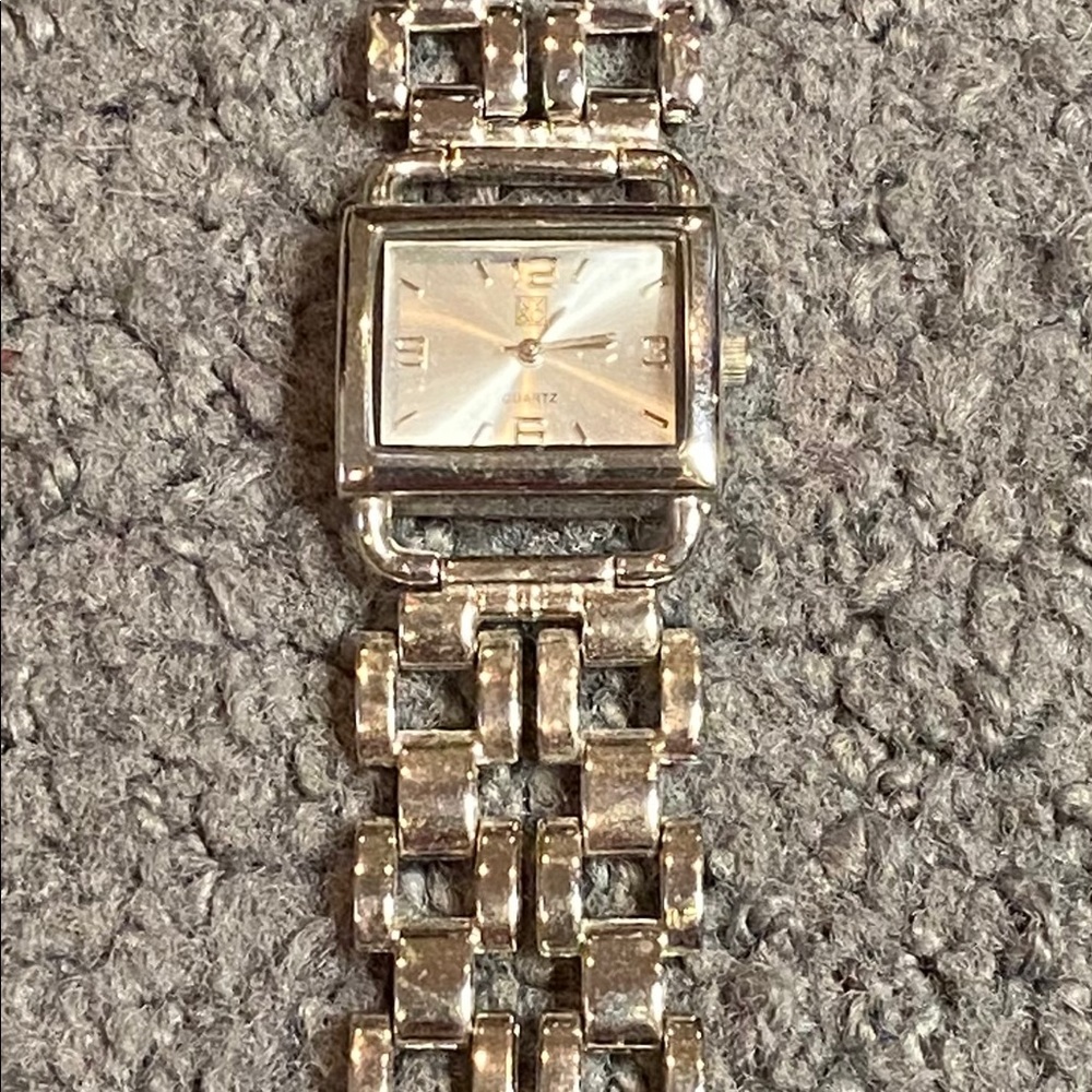 New York & Company Silver Rectangle Watch